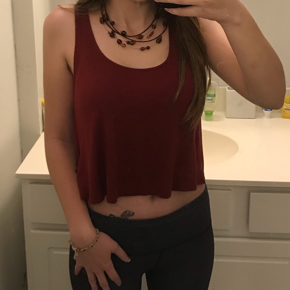 Pins and Needles Red Bow-Back Crop Top!